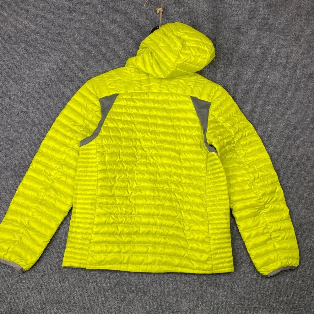 Eddie Bauer First Ascent Kids Down Puffer Jacket Neon Yellow Lime Size L 12